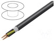 Wire: mains; ÖLFLEX® CHAIN 896 P; 4G10mm2; PUR; black; stranded; Cu LAPP