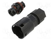 Connector: AC supply; male; 10mm2; screw terminal; plug; for cable CONNFLY