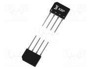 Bridge rectifier: single-phase; Urmax: 400V; If: 3A; Ifsm: 65A; flat DIOTEC SEMICONDUCTOR