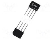 Bridge rectifier: single-phase; Urmax: 600V; If: 3A; Ifsm: 65A; flat DIOTEC SEMICONDUCTOR