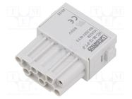 Connector: HDC; female; 250V; 10A; PIN: 12; push-in; -40÷125°C PHOENIX CONTACT