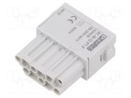 Connector: HDC; module; female; PIN: 12; 10A; 250V; HEAVYCON modular PHOENIX CONTACT