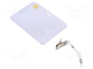 Badge holder; ESD; 10pcs; horizontal STATICTEC