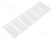 Label; 7÷40mm; polyamide 66; white; -40÷100°C; cable ties; UL94V-2 WEIDMÜLLER
