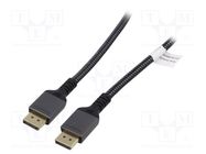 Cable; DisplayPort 1.4,HDCP 2.2; DisplayPort plug,both sides DIGITUS