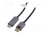 Cable; DisplayPort 1.2,HDMI 2.0; DisplayPort plug,HDMI plug; 1m DIGITUS