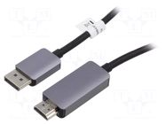 Cable; DisplayPort plug,HDMI plug; DisplayPort 1.4,HDMI 2.1 DIGITUS