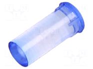 Fiber for LED; Ø3mm; L: 6.4mm; round; Front: convex; straight; PLP2 BIVAR