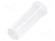Fiber for LED; Ø3mm; L: 7.9mm; round; Front: convex; straight; PLP2 BIVAR