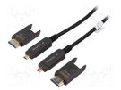 Cable; HDCP 2.2,HDMI 2.0,optical; LSZH; 10m; black DIGITUS