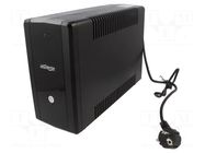 Power supply: UPS; 900W; 1.5kVA; 220V; 115x320x220mm; Schuko x4 GEMBIRD