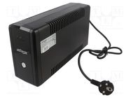 Power supply: UPS; 390W; 650VA; Uin: 162÷295V; 100x280x140mm; 7Ah GEMBIRD