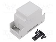 Enclosure: for DIN rail mounting; Y: 90mm; X: 36mm; Z: 58mm; PPO HAMMOND
