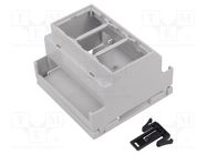 Enclosure: for DIN rail mounting; Y: 90mm; X: 88mm; Z: 58mm; PPO HAMMOND