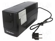 Power supply: UPS; 480W; 850VA; Uin: 140÷300V; 275x92x140mm; 0÷40°C QOLTEC