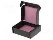 Container: box; with foam lining; ESD; black; cardboards EUROSTAT GROUP