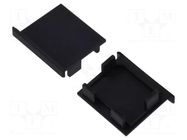 Cap for LED profiles; black KLUŚ