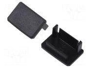 Cap for LED profiles; black KLUŚ