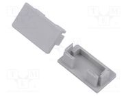 Cap for LED profiles; grey; GIZA-LL,GIZA-LL-T,GIZA-LL-UST KLUŚ