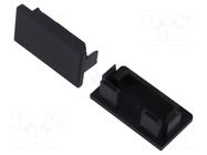 Cap for LED profiles; black KLUŚ