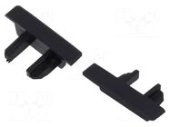 Cap for LED profiles; black KLUŚ