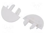 Cap for LED profiles; white KLUŚ