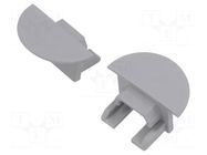 Cap for LED profiles; grey; PDS-NK KLUŚ