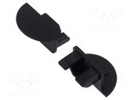 Cap for LED profiles; black KLUŚ