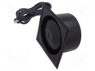 Loudspeaker; horn; 10W; 8Ω; 121x121x70mm; 570÷4400Hz; IP67 VISATON