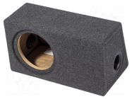 Car loudspeaker enclosure; MDF; black melange; 200mm; 15l BASSER