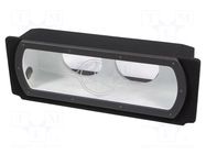 Car loudspeaker enclosure; MDF; black; 250mm; Mercedes; 17l BASSER