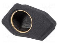 Car loudspeaker enclosure; MDF; black melange; 200mm; Toyota BASSER