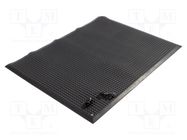 Floor mat; ESD; L: 1.2m; W: 0.9m; Thk: 14mm; polyurethane; black COBA EUROPE