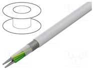 Wire: control cable; chainflex® CFCLEAN1; 7x0.34mm2; white; 5mm IGUS