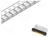 Connector: FFC/FPC; tinned; SMT; 0.2A; 30V; PIN: 8; Mat: PA6; vertical GCT