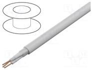 Wire: coaxial; chainflex® CFCLEAN2,RG178; white; solid; Cu; 6.5mm IGUS