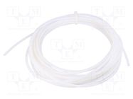 Hose; max.42bar; PTFE; 2mm; white; -70÷260°C PNEUMAT