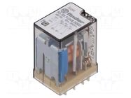 Relay: electromagnetic; 3PDT; 48VDC; 10A/250VAC; socket; 55.33 FINDER