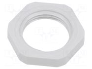 Nut; NPT3/4"; polyamide; light grey; Thread: inch,NPT; with flange LAPP