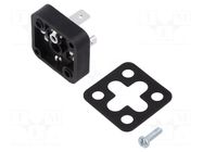 Connector: valve connector; socket; form A; 18mm; male; PIN: 4; mPm MOLEX