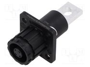 Connector: DC supply; SurLok Plus; male; 8mm; PIN: 1; screw; black AMPHENOL