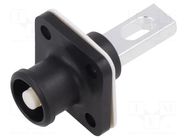 Connector: DC supply; SurLok Plus; male; 5.7mm; PIN: 1; screw; black AMPHENOL