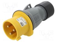 Connector: AC supply 3-phase; plug; male; 32A; 130VAC; IEC 60309 AMPHENOL