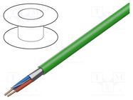 Wire; 1x2x0.8mm2; EiB/KNX; solid; Cu; PVC; green; 500m; Øcable: 5.5mm BELDEN