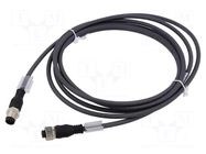 Cable: for sensors/automation; PIN: 5; 3m; 4A; PUR WEIDMÜLLER