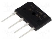 Bridge rectifier: single-phase; Urmax: 1kV; If: 50A; Ifsm: 500A PanJit Semiconductor