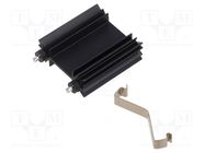 Heatsink: extruded; H; TO218,TO220,TOP3; black; L: 38.1mm; W: 35mm ALUTRONIC