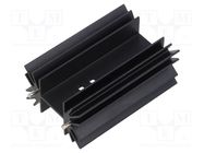 Heatsink: extruded; H; TO218,TO220,TOP3; black; L: 63.5mm; W: 42mm ALUTRONIC
