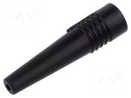 Strain relief; black; Application: BNC plug; Øin: 2.6mm; L: 48mm RADIALL