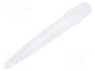 Needle: plastic; 4"; straight,conical; Mounting: 1/4"; 2.38mm Techcon